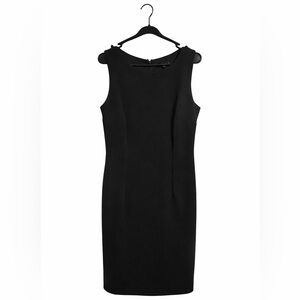 Tiana B Black Sheath Dress Size 12 Sleeveless Occasion Dress Excellent Condition